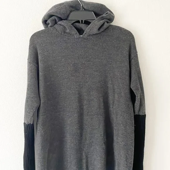 ATHLETA 100% Extra FIne Merino Wool Sweater Hoodie - Picture 2 of 12